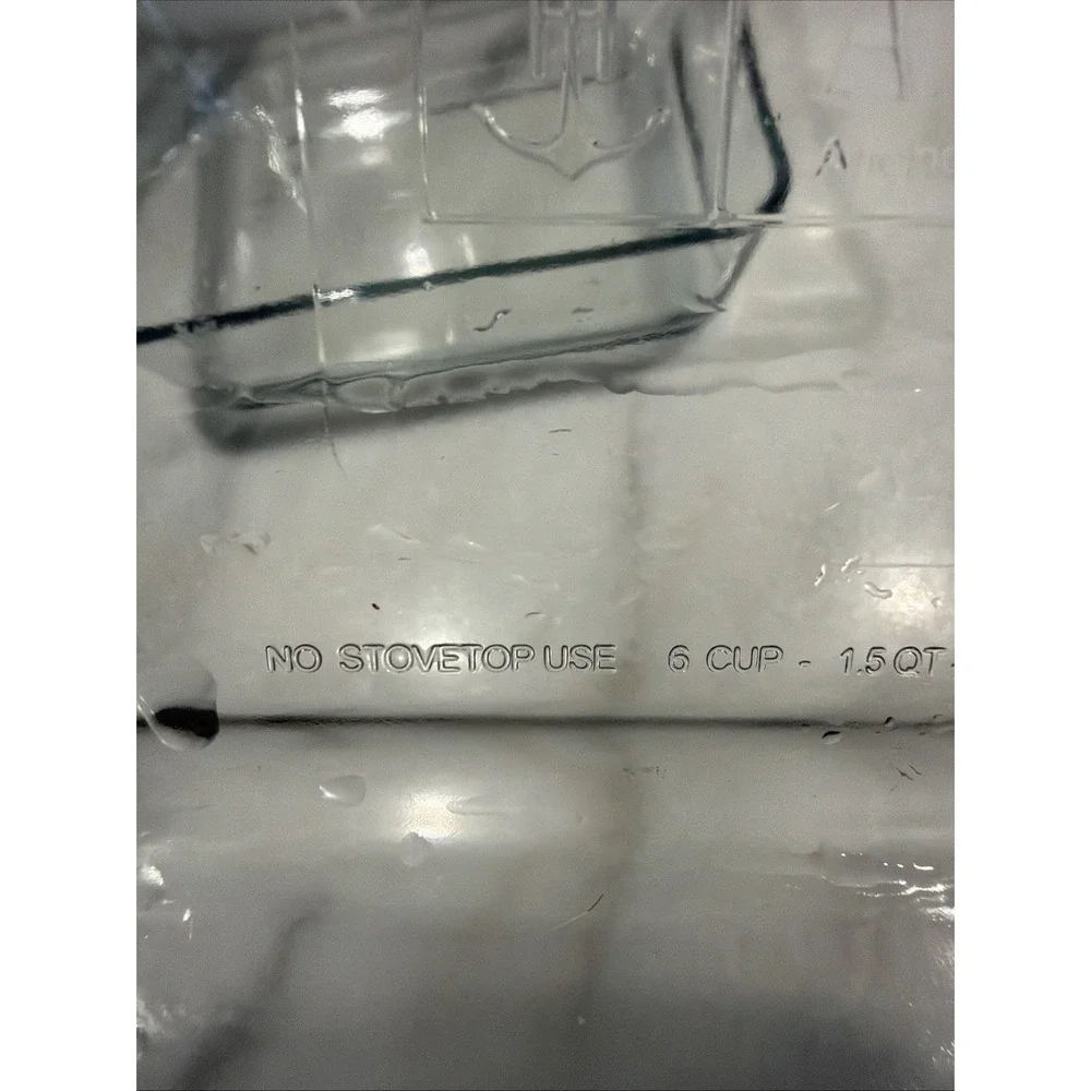 Set‎ Of 2 Vintage Anchor Hocking Glass Baking/storage Dishes